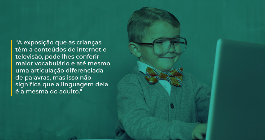 Linguagem infantil e adulta